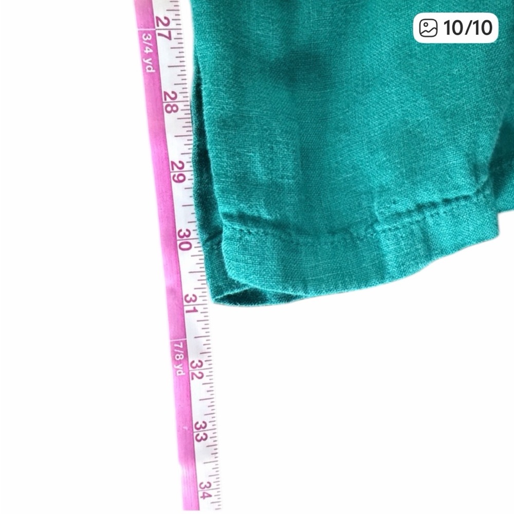 Vilebrequin Men’s Turquoise 100% Linen Regular-Fit Casual Pants XS 28x31 $259 - Picture 10 of 10